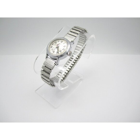 Vtg Women Timex Hand Wind Mechanical Analog 24mm Round Watch (H991) main image 7